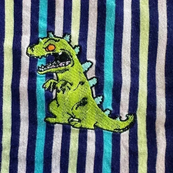 Nickelodeon Men’s Vintage Rugrats Reptar T-Shirt Short Sleeve Small - Picture 2 of 8